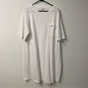 Demy‎ By DemyLee New York Hopper White Cotton T Shirt Midi Dress Size Medium